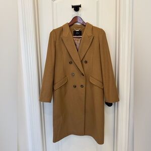 J. Crew Camel Double-Breasted Trench Coat